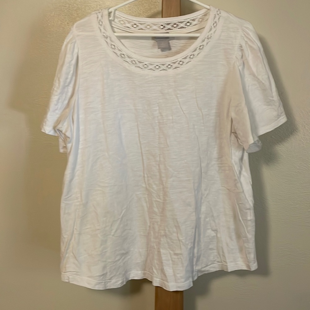 Chico’s flutter sleeve tee
